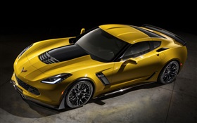 2 015 Chevrolet Corvette Z06 желтый суперкар