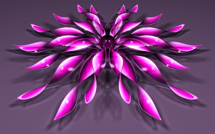 3D фиолетовый цветок обои,s изображение