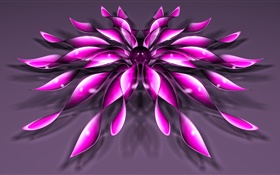 3D фиолетовый цветок
