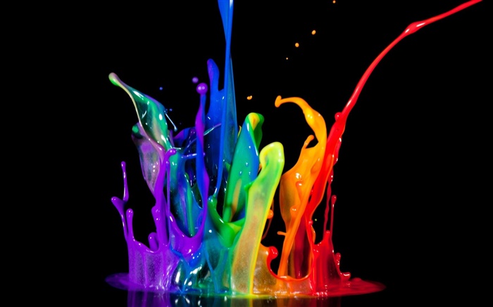 Абстрактные красочные краски брызг обои,s изображение