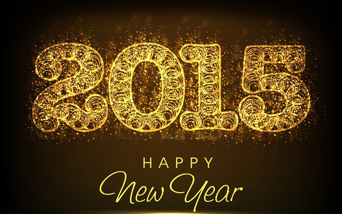 абстрактный золотой творческий +2015 Новый год обои,s изображение