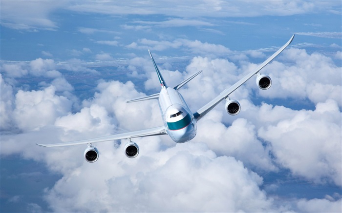 Самолет в море облаков обои,s изображение
