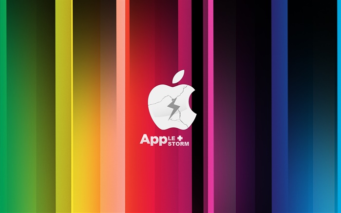 Apple, Шторм, красочный обои,s изображение