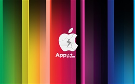 Apple, Шторм, красочный HD обои