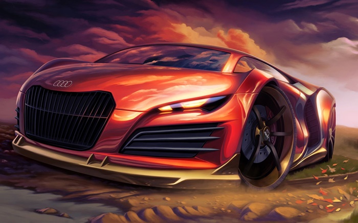 Audi дизайн суперкара обои,s изображение