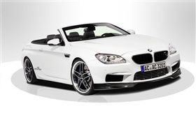 BMW M6 F13 белый автомобиль