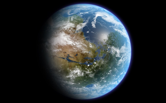 Красивая голубая планета, Земля обои,s изображение