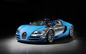 Bugatti Veyron 16.4 синий суперкар