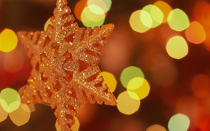 Рождественские снежинки, цветной ореол фон обои,s изображение
