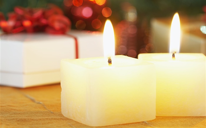 Рождественские свечи квадратных крупным планом обои,s изображение