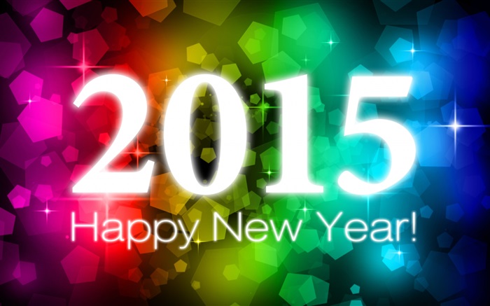 Красочные огни, 2015 Новый год обои,s изображение