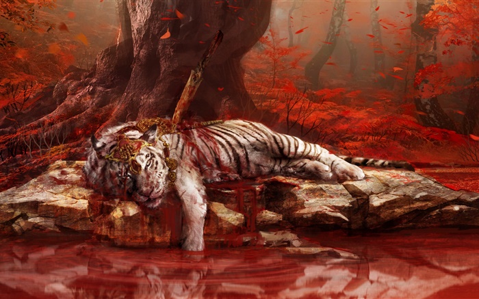 Far Cry 4, тигр умер обои,s изображение