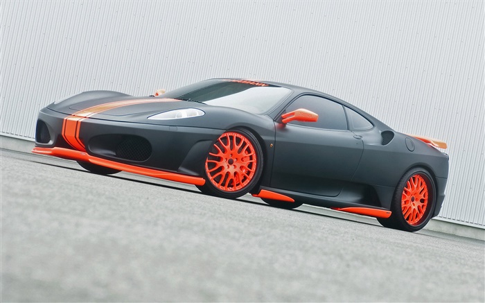 Ferrari черный суперкар вид сбоку обои,s изображение