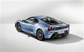 Ferrari свет заднего вида синий автомобиль HD обои