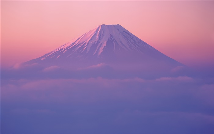 Гора Фудзи, сумерки обои,s изображение