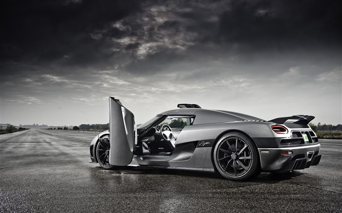 Koenigsegg серый суперкар двери открылись обои,s изображение