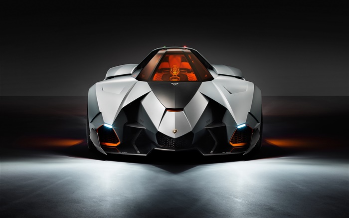 Lamborghini Egoista суперкар, вид спереди обои,s изображение