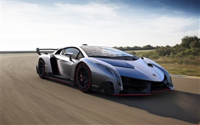 Lamborghini Veneno скорость суперкара HD обои