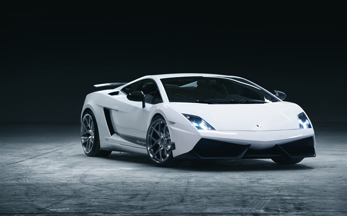 Lamborghini белый взгляд суперкар спереди обои,s изображение
