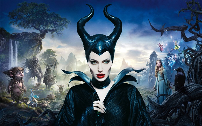 Maleficent, Анджелина Джоли обои,s изображение