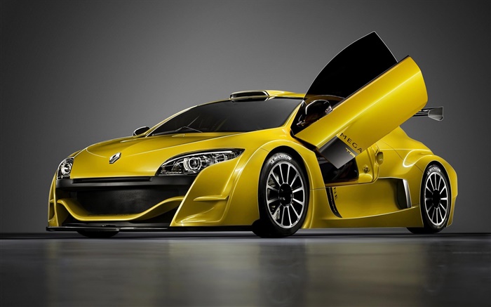 Renault Sport автомобиль желтый обои,s изображение