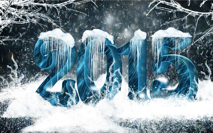 Снег и лед стиль, 2015 Новый год обои,s изображение