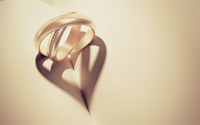Два кольца проекция, люблю форме сердца обои,s изображение