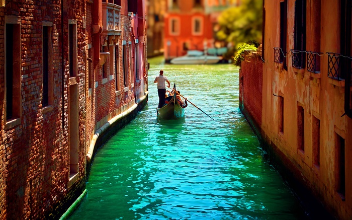Венеция, туризм, река, лодка обои,s изображение