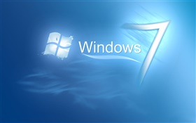 Windows 7 в голубой воде HD обои
