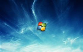 Windows 7 логотип в небе HD обои