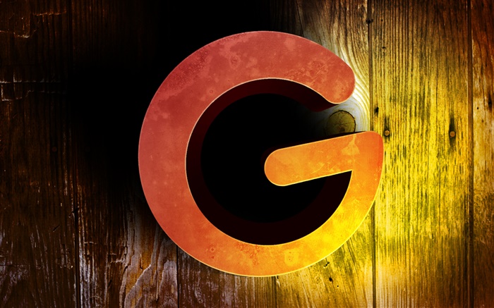 3D G символ, креативный дизайн обои,s изображение