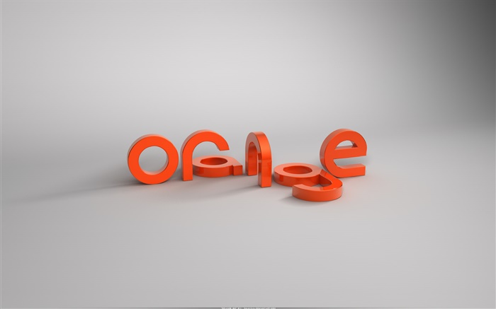 3D оранжевый символ обои,s изображение