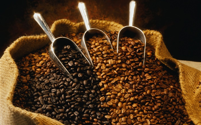 Мешок из кофейных зерен обои,s изображение