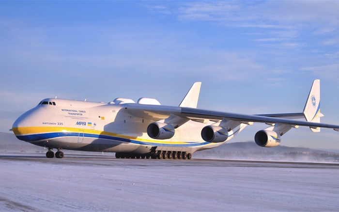 Ан-225 Мрия самолет, аэропорт обои,s изображение