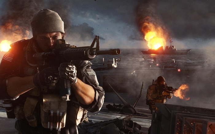 Battlefield 4, перестрелка обои,s изображение