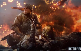 Battlefield 4, солдат ранен HD обои