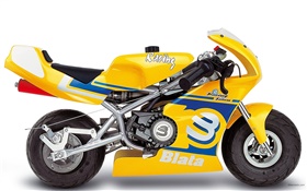 Blata Minibike желтый мотоцикл HD обои
