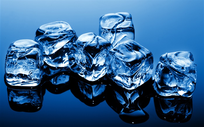 Синие кубики льда обои,s изображение