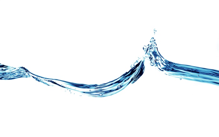 Голубой танец воды, на белом фоне обои,s изображение