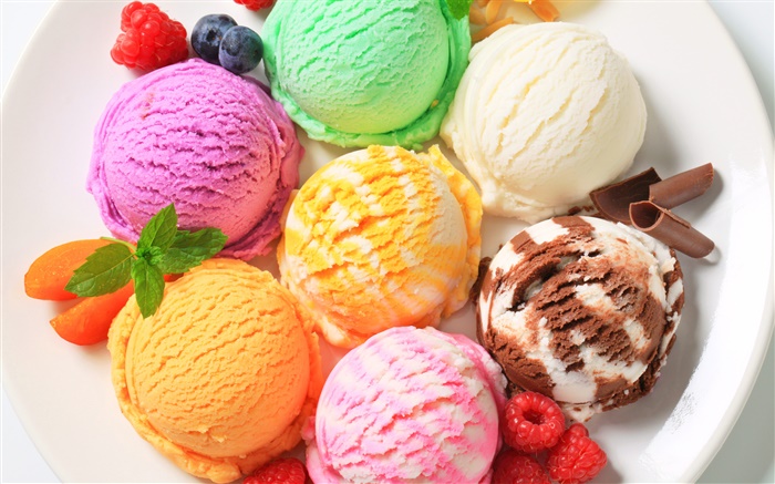 Красочные мороженое, десерт обои,s изображение