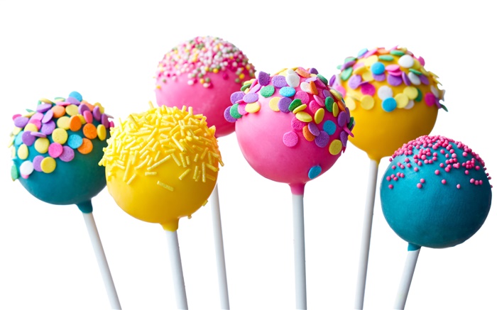 Красочный леденец на палочке, конфеты обои,s изображение