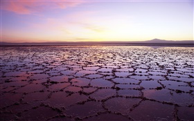 Мертвое море, красивые пейзажи сумерки HD обои