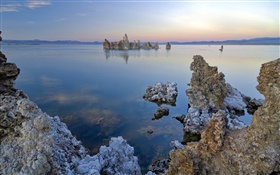 Мертвое море побережье, скалы HD обои