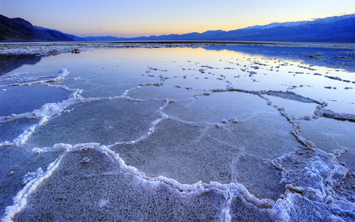 Мертвое море пейзажи, соль, сумерки обои,s изображение