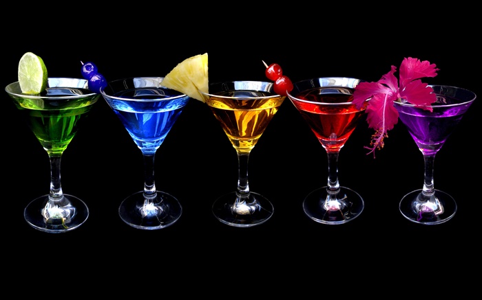 Различные цвета коктейль обои,s изображение