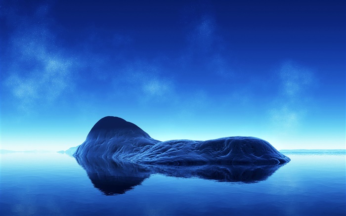 Dream Island, синий стиль обои,s изображение