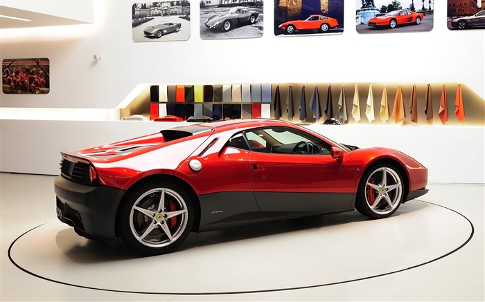Ferrari SP12 EC красный суперкар обои,s изображение