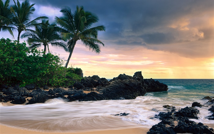 Макена Ков, Остров Мауи, Гавайи, секрет пляж обои,s изображение