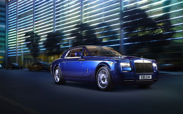 Rolls-Royce Motor Cars ночью обои,s изображение