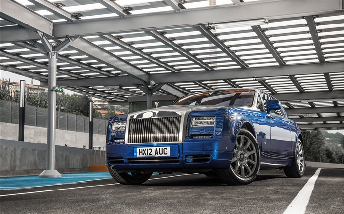 Rolls-Royce Motor Cars, синий остановки автомобиля обои,s изображение